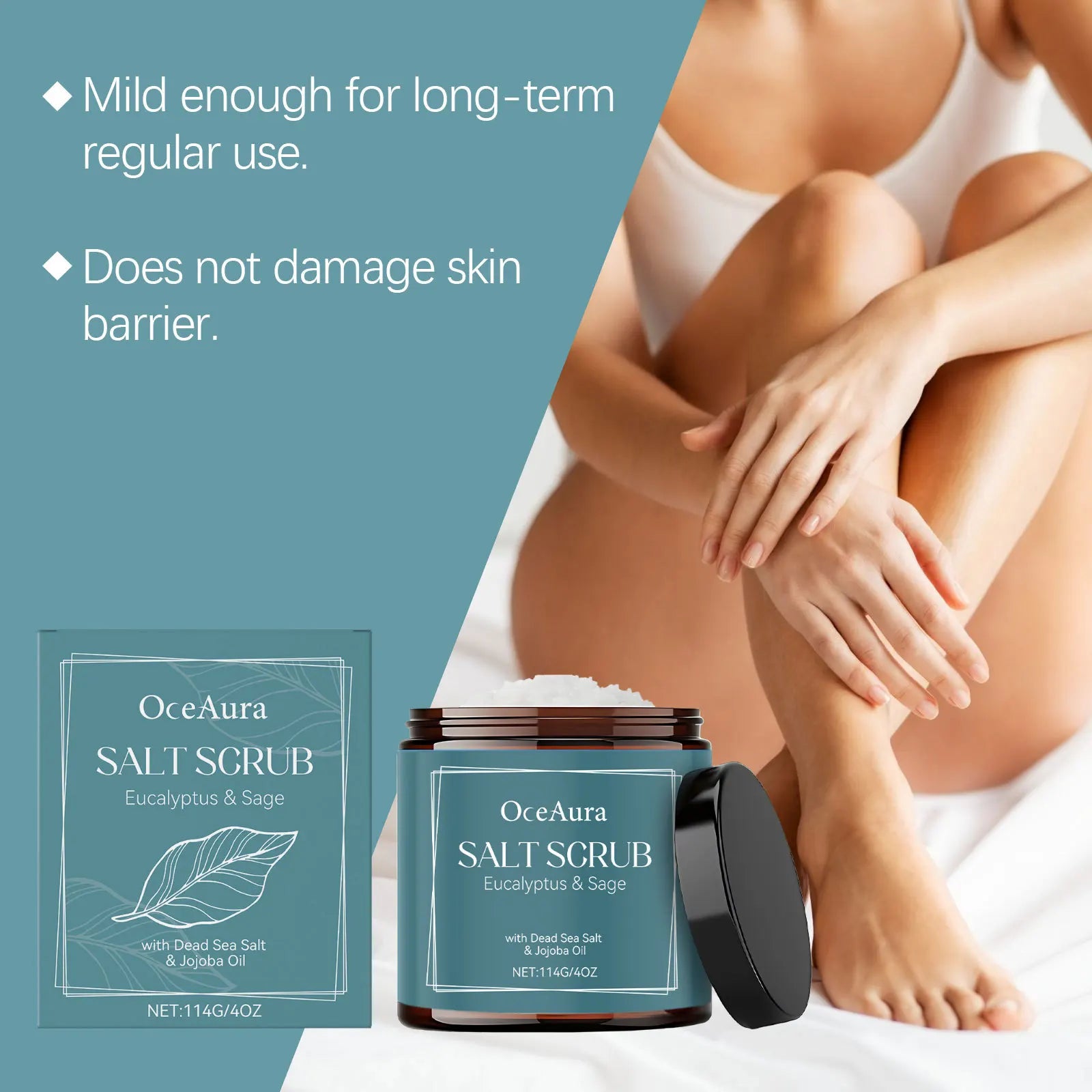 Dead Sea Salt & Jojoba Body Scrub