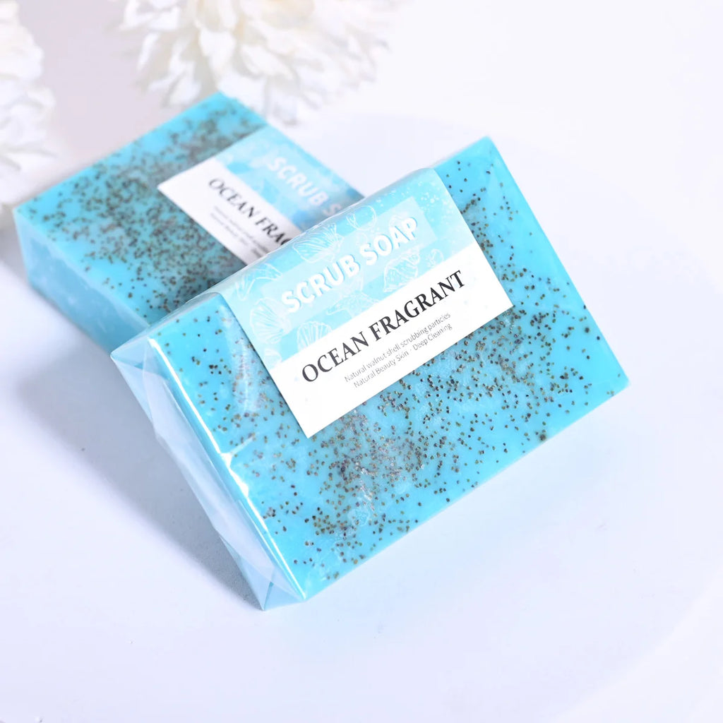 Natural Sea Salt Face & Body Scrub Soap (100g)