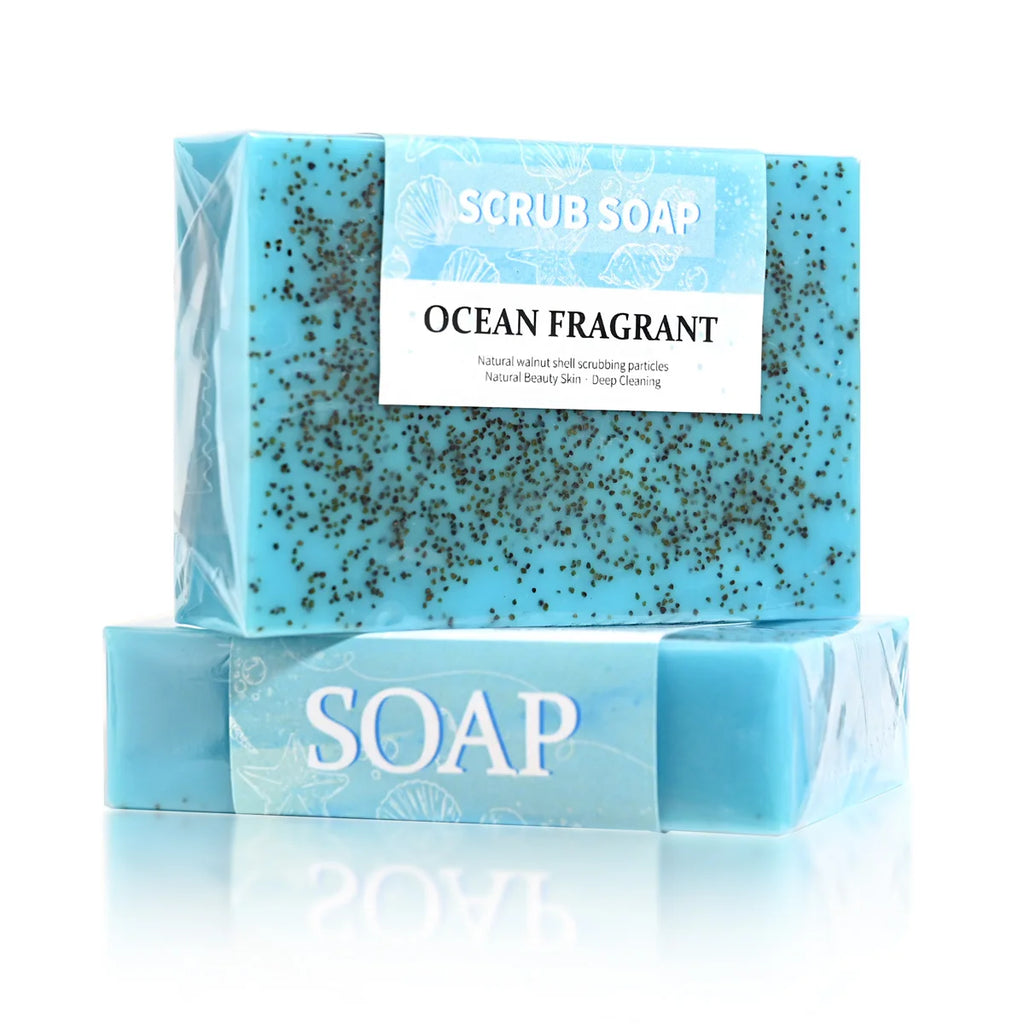 Natural Sea Salt Face & Body Scrub Soap (100g)