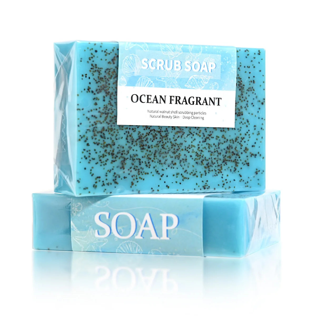 Natural Sea Salt Face & Body Scrub Soap (100g)